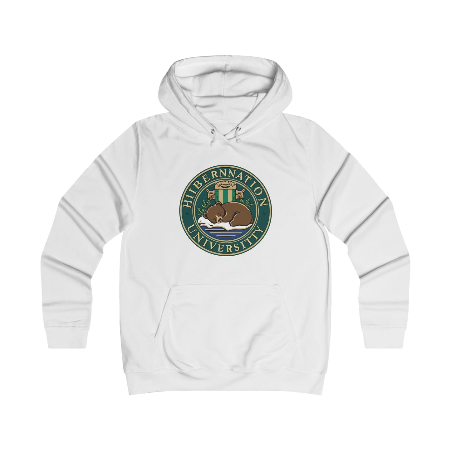 Hibernation University Hoodie - Cozy College Spirit Apparel