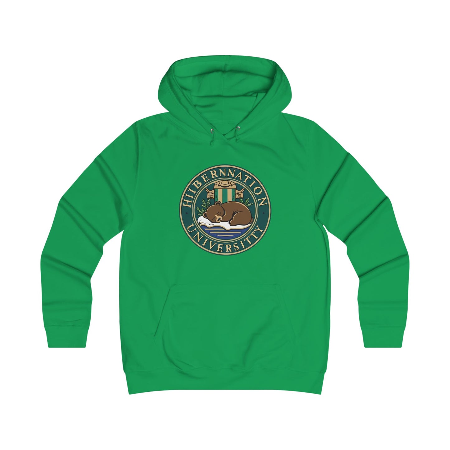 Hibernation University Hoodie - Cozy College Spirit Apparel