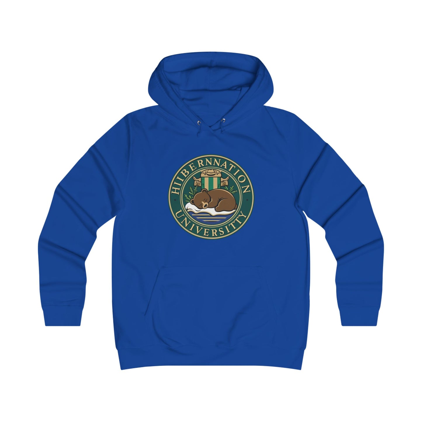 Hibernation University Hoodie - Cozy College Spirit Apparel