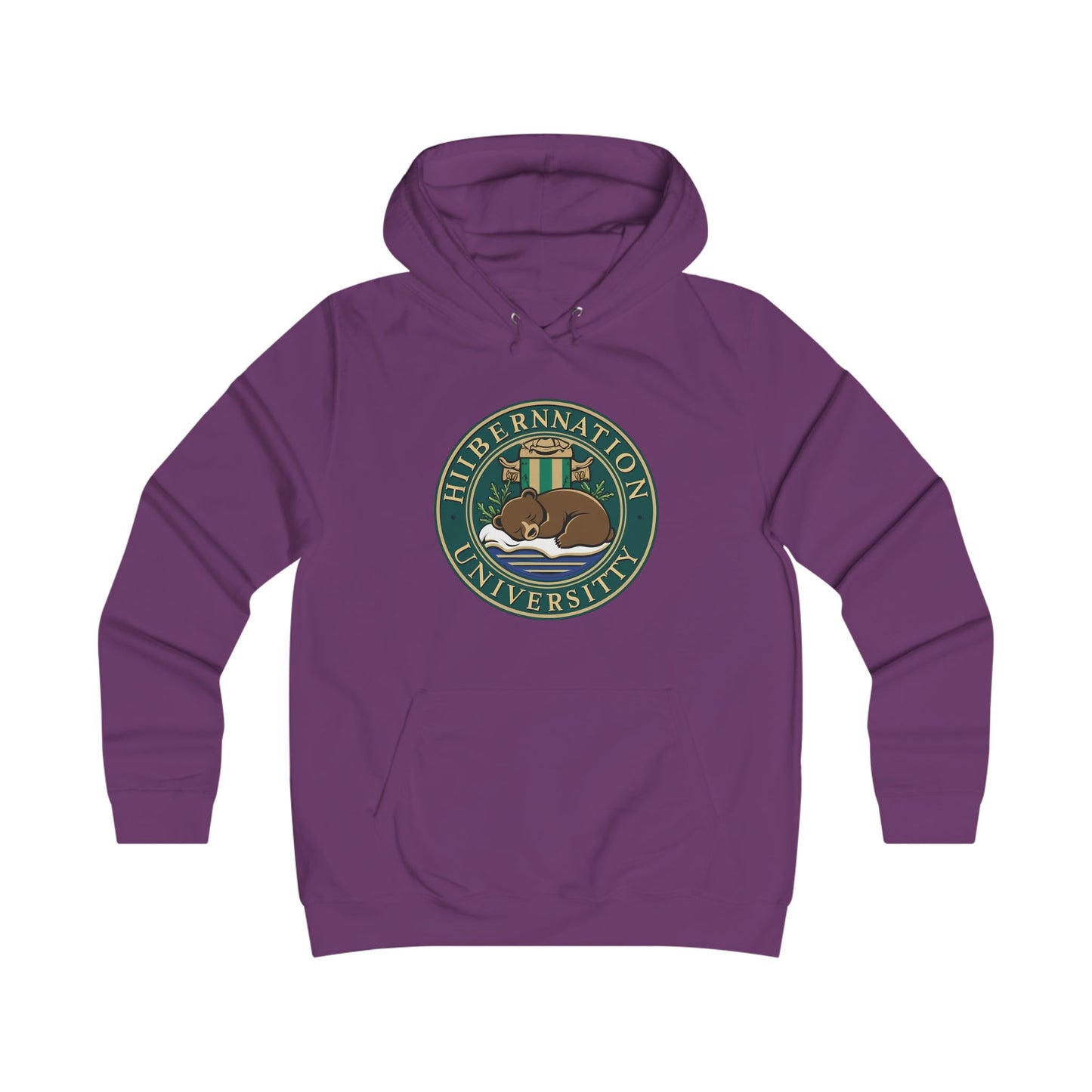 Hibernation University Hoodie - Cozy College Spirit Apparel