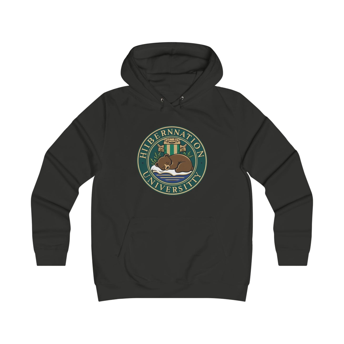 Hibernation University Hoodie - Cozy College Spirit Apparel