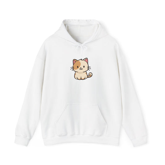 Cute Cat Design Unisex Hooded Sweatshirt - Write Your Own Story