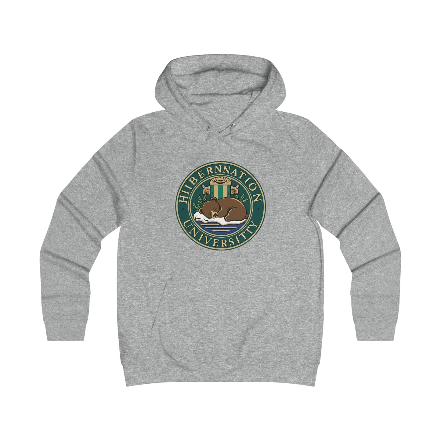 Hibernation University Hoodie - Cozy College Spirit Apparel